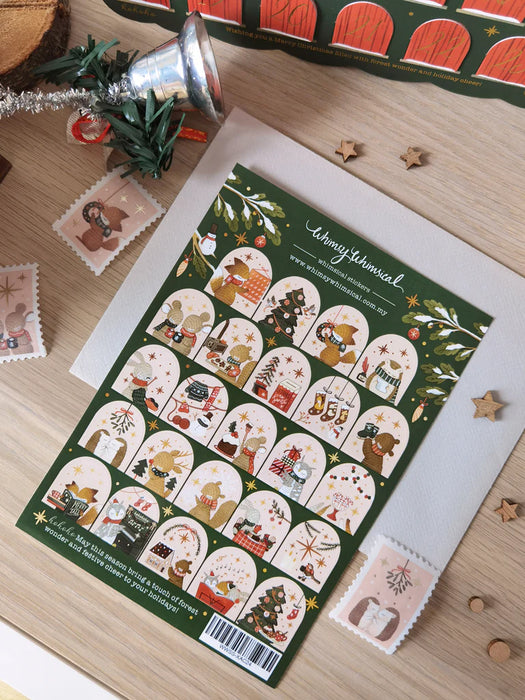 Whimsy Whimsical Christmas Sticker Sheet