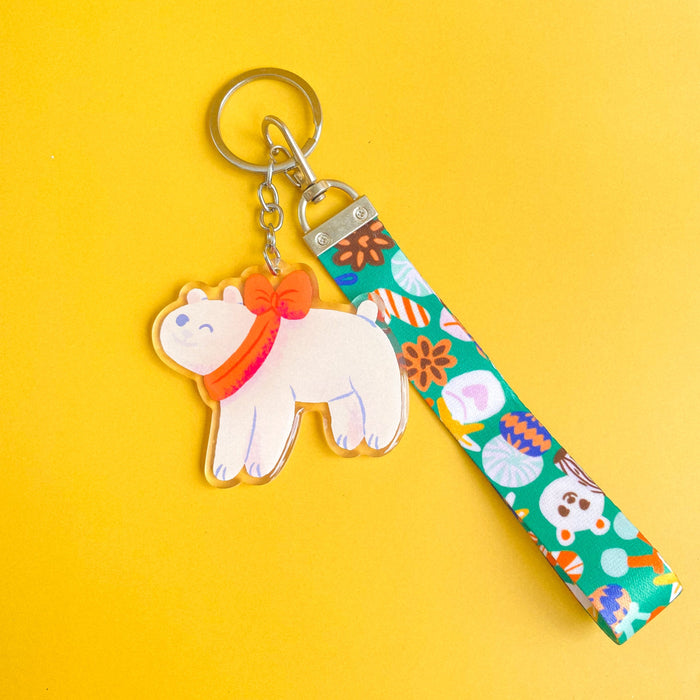 Susanne Low Lanyard Keychain // Winter Bear