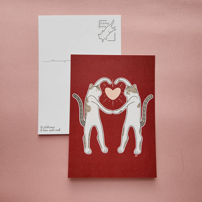 Ram & Reed Postcard // With Love, Cats