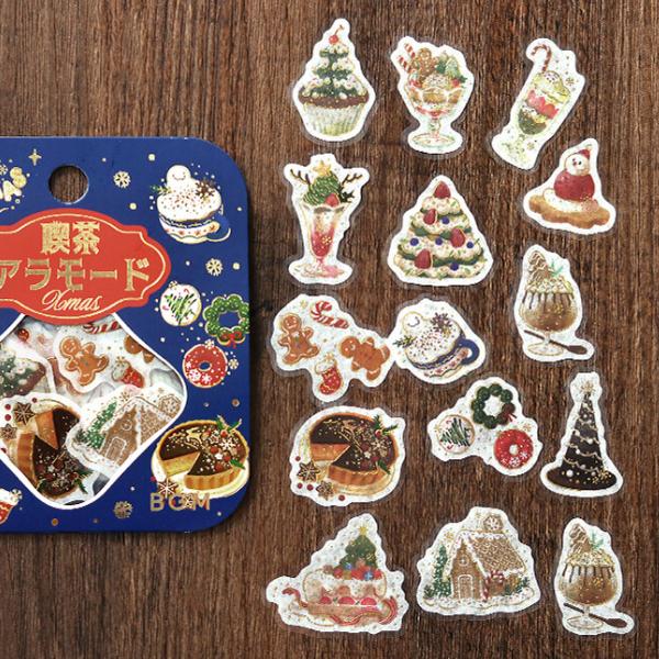 BGM Christmas Limited Flake Stickers | Cafe A la Mode Santa