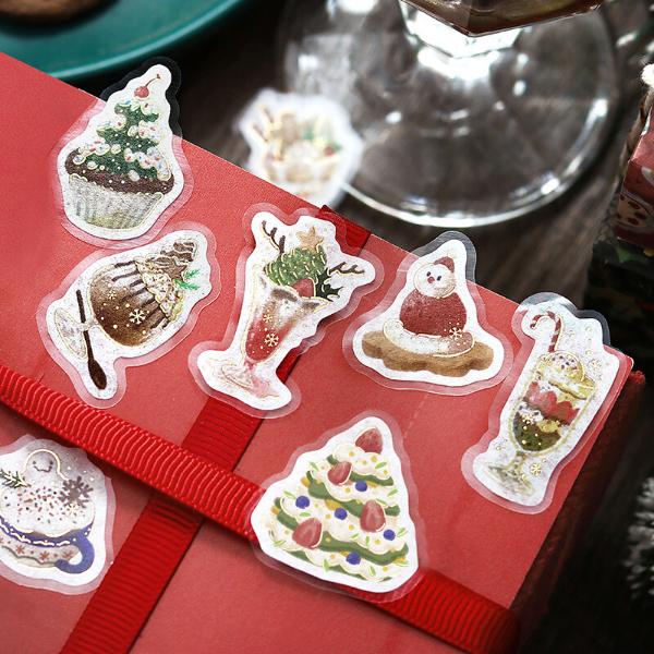 BGM Christmas Limited Flake Stickers | Cafe A la Mode Santa