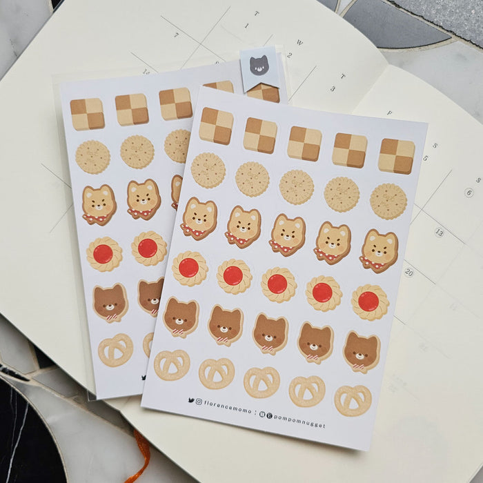 Florence Momo Sticker Sheet // Assorted Cookie