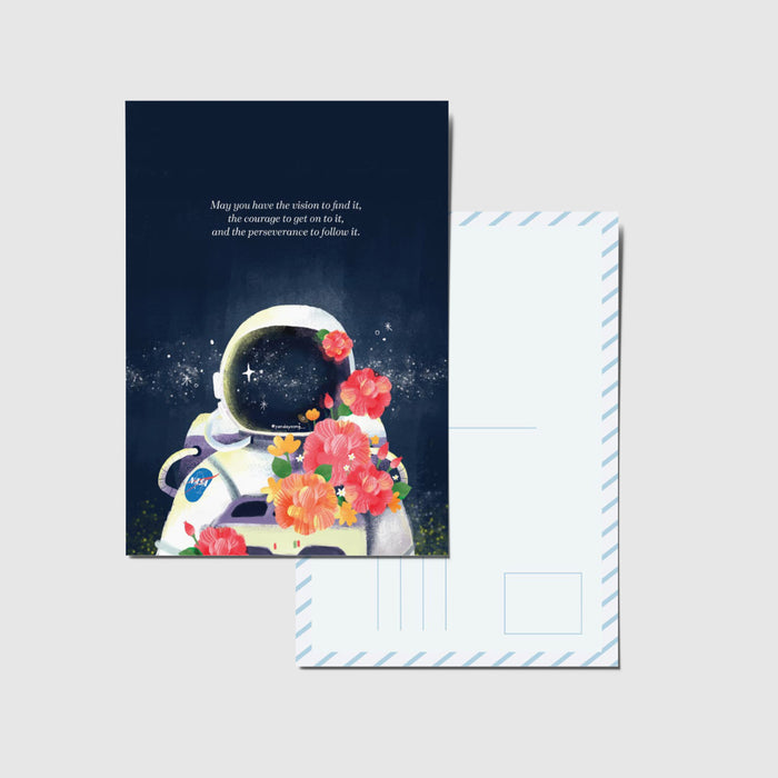 Panda Yoong Postcard // Astronaut