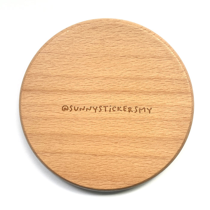 Sunny Stickers MY Wooden Coaster // Clink Clink