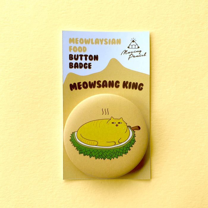 Moving Pencil Button Badge // Meowsang King