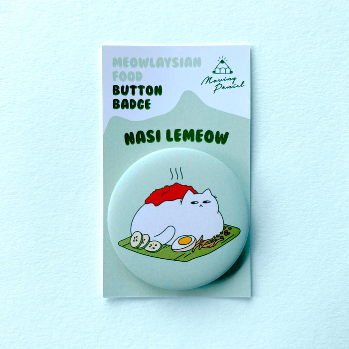 Moving Pencil Button Badge // Nasi Lemeow