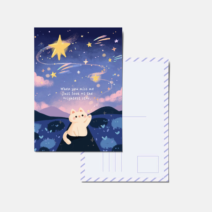 Panda Yoong Postcard // Brightest Star Cat