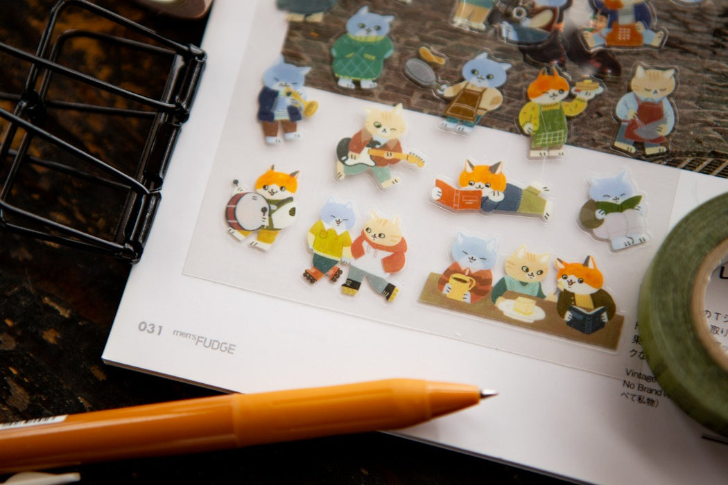 OURS Sticker Sheet // Cats Gathering