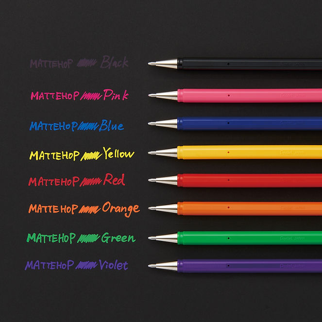 Pentel MATTEHOP Gel Roller Pen Set