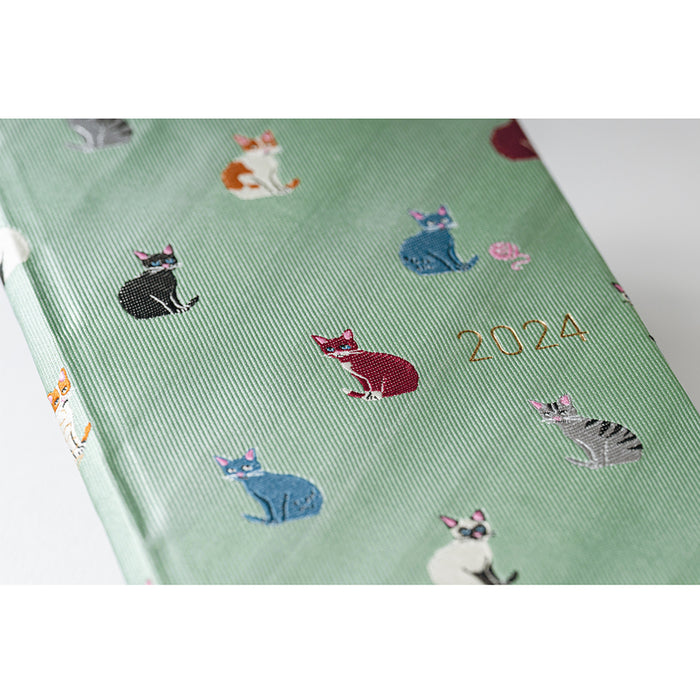 2024 Hobonichi Weeks Hardcover Planner // Bow & Tie: Cats & Me