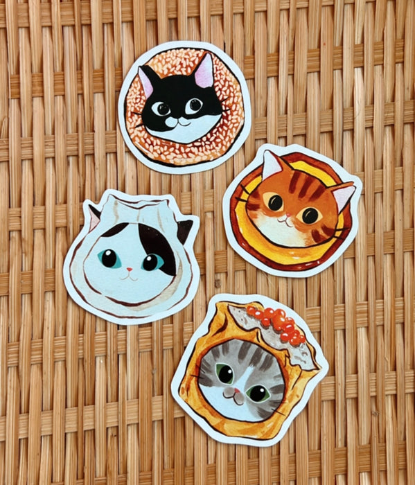 Dim Sum Cats Stickers