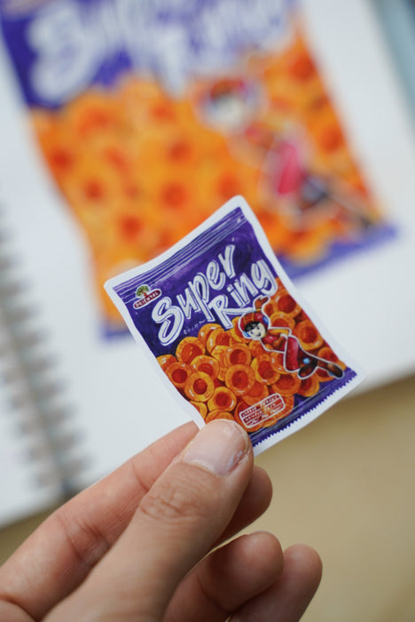 Malaysian Childhood Snack Super Ring Flake Sticker