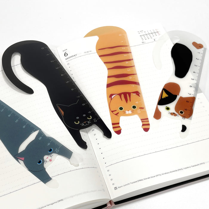 Hanging Cat Bookmark Ruler