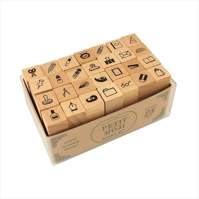 Kodomo No Kao Petit Moji Rubber Stamp Set // Stationery