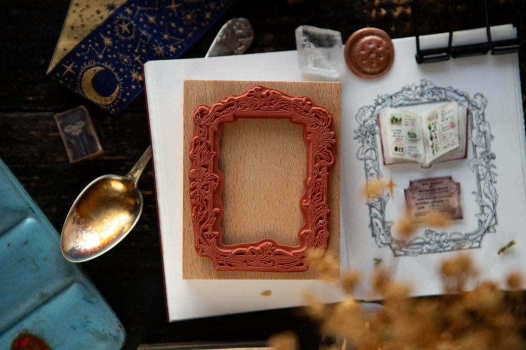OURS Rubber Stamp // Flower Frame (B)