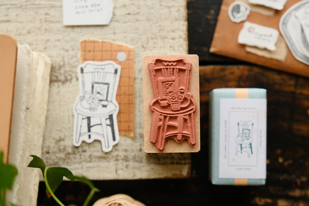 OURS Rubber Stamp // On the Chair