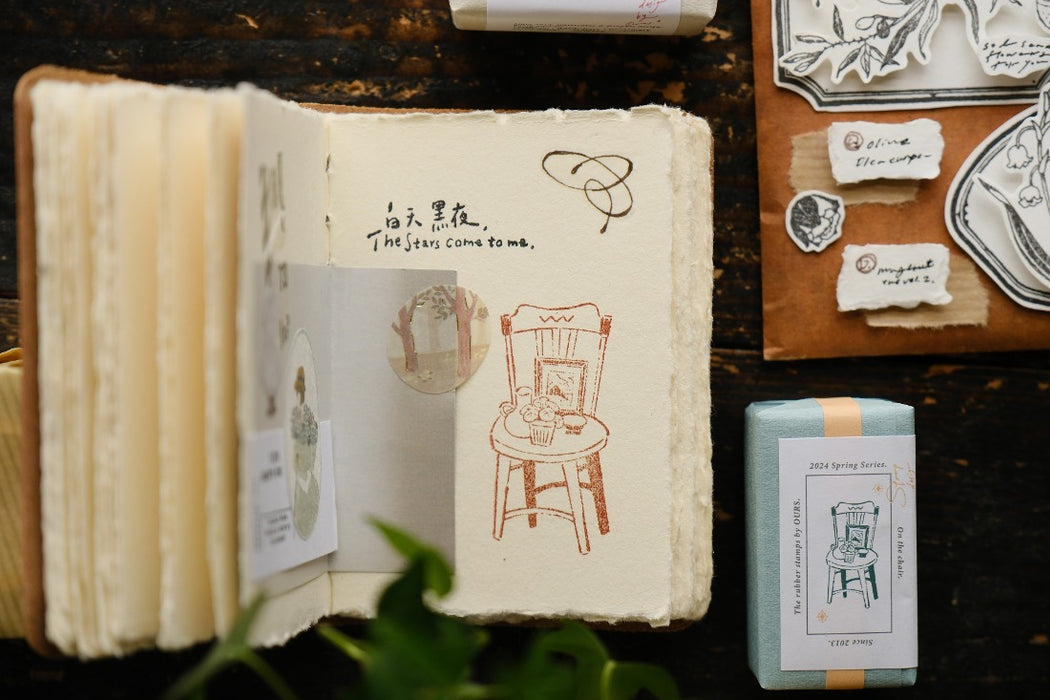 OURS Rubber Stamp // On the Chair