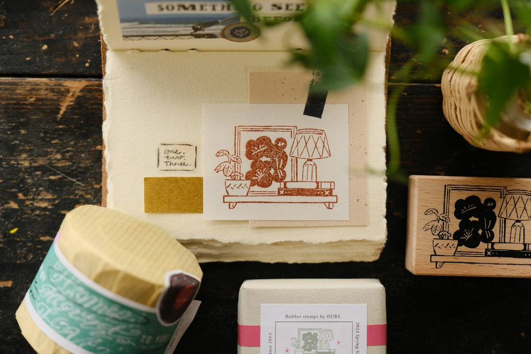 OURS Rubber Stamp // On the Wall