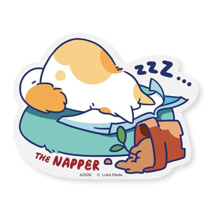 Loka Made Sticker: Reader Cat