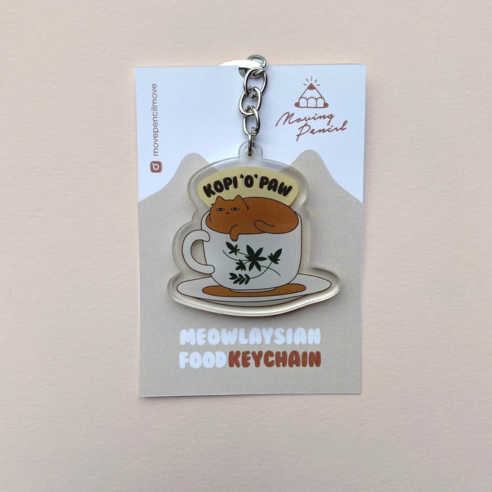 Moving Pencil Keychain // Kopi 'O' Paw