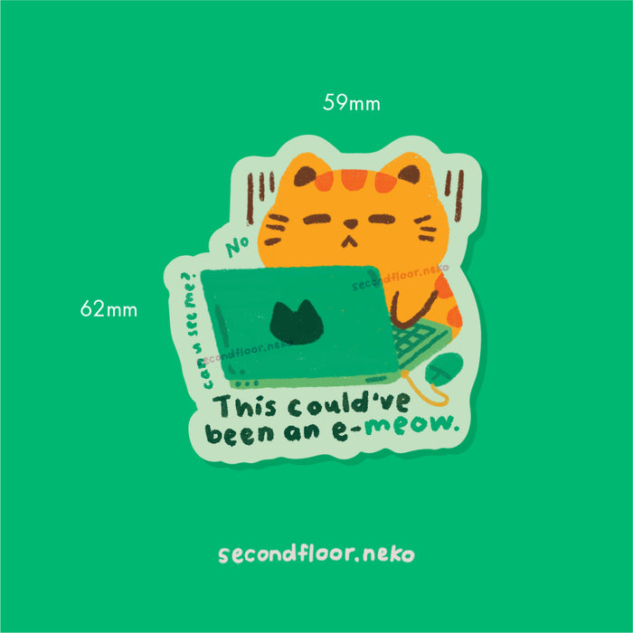 secondfloor.neko Die-Cut Stickers // Punny Cats