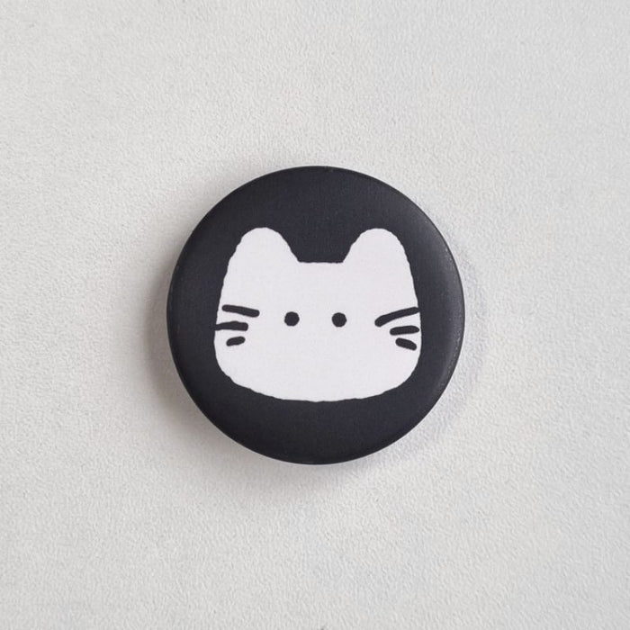 Everidayyou Button Badge // Cat Face (Matte)