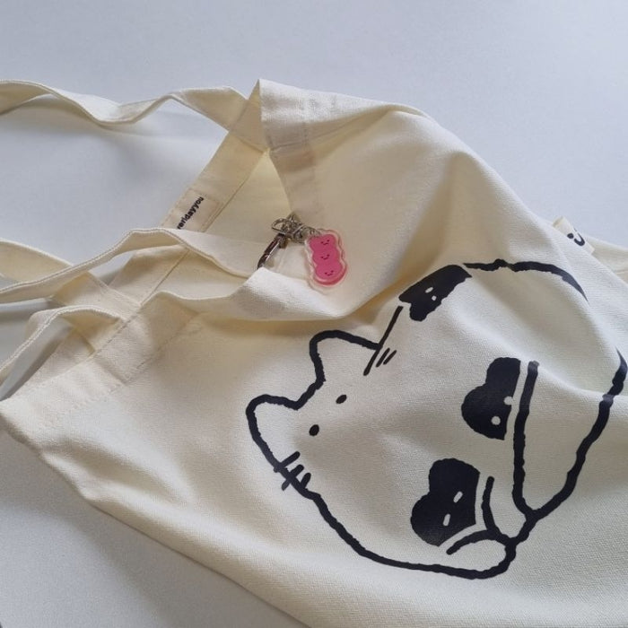 Everidayyou Tote Bag // Cat & Little Hearts