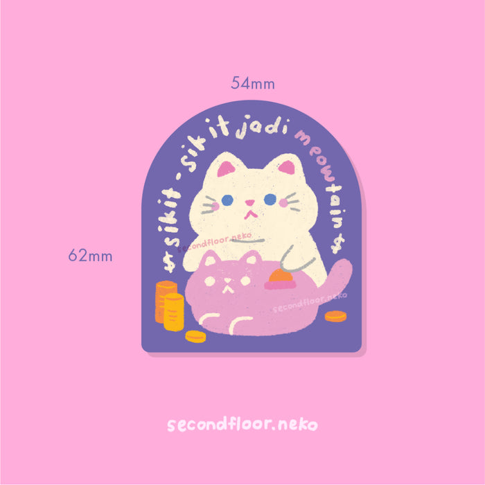 secondfloor.neko Die-Cut Stickers // Punny Cats