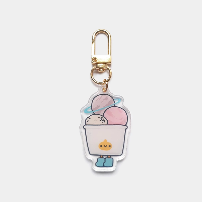 Nothingwejun Acrylic Keychain // Charlie Scoop Ice Cream