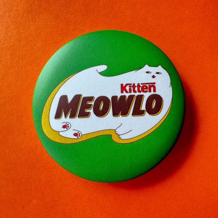 Moving Pencil Button Badge // Meowlo