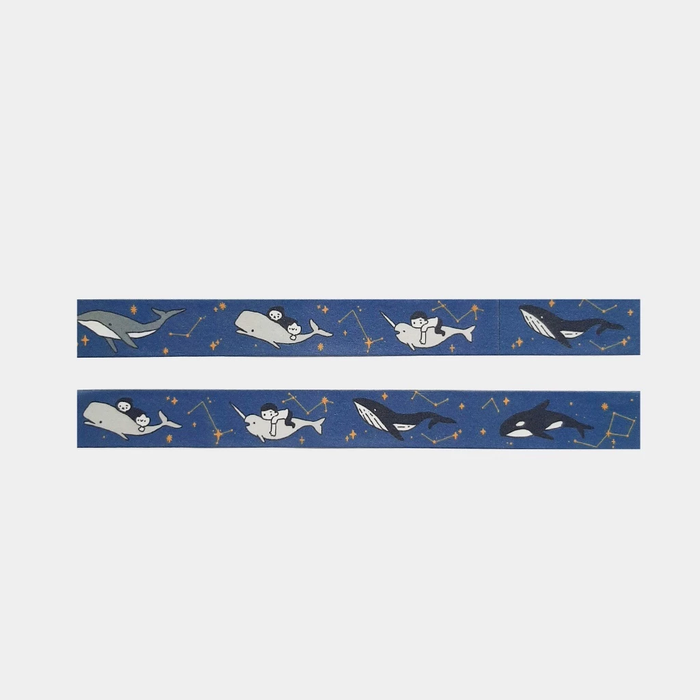 Nothingwejun Washi Tape // Blue Whale