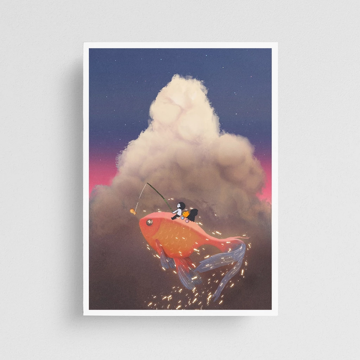 Nothingwejun Art Print // Gold Fish