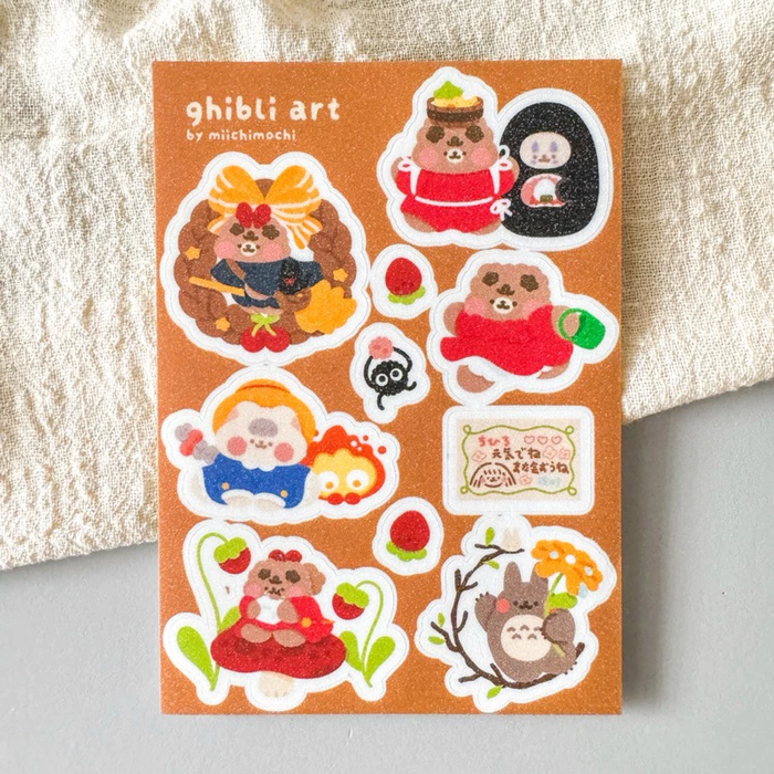 Miichimochi Sticker Sheet // Ghibli Art