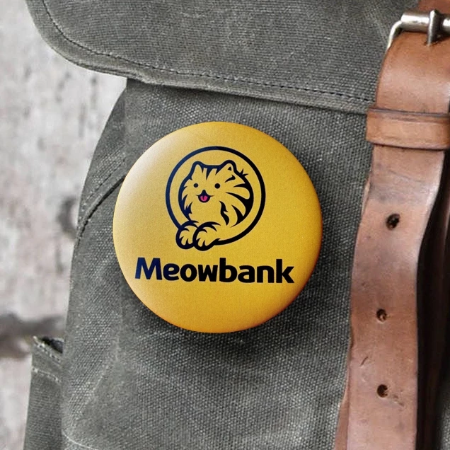 Moving Pencil Button Badge // Meowbank