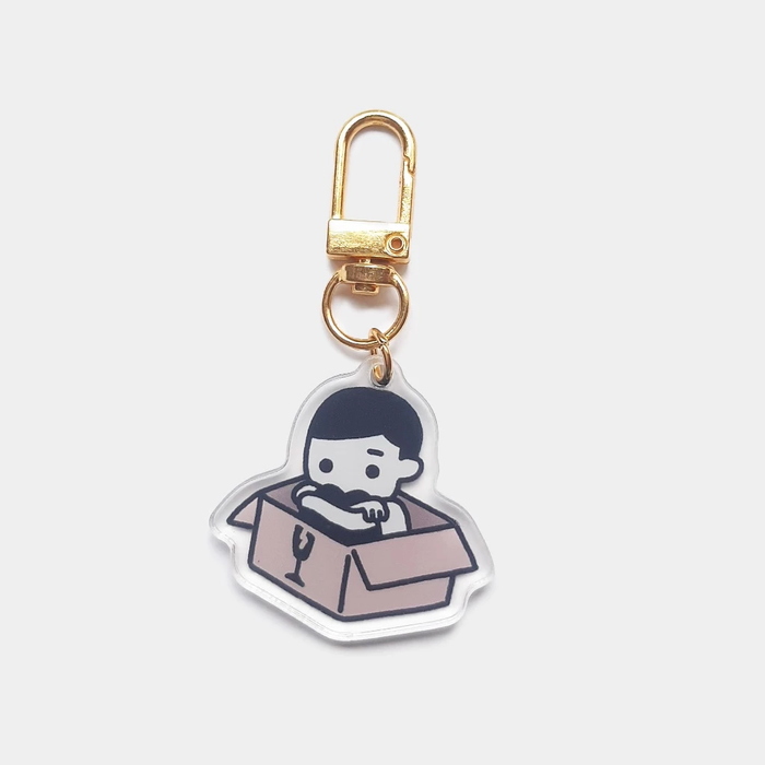 Nothingwejun Acrylic Keychain // Nothing Kun in Carton Box