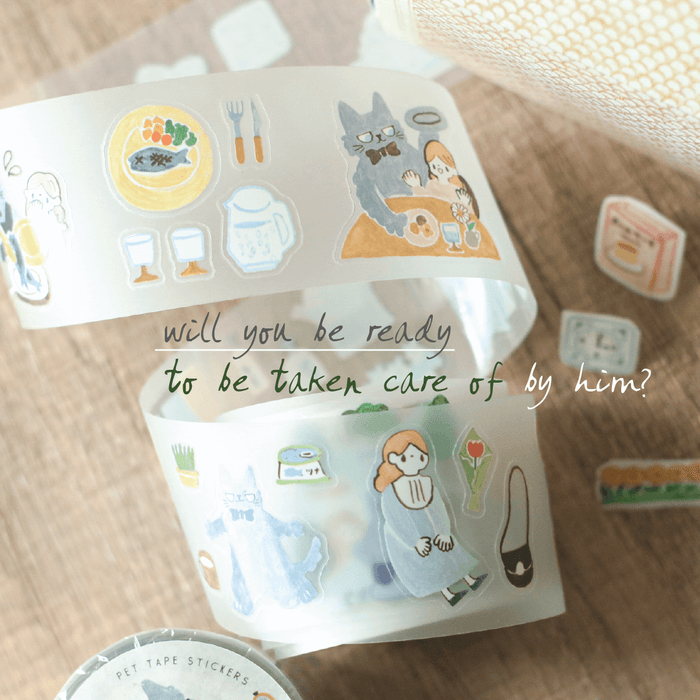 teayou Die-Cut PET Tape // Neko Boyfriend