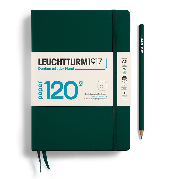 [NEW & IMPROVED] Leuchtturm1917 A5 Hardcover Notebook // 120G Edition (Dot Grid)