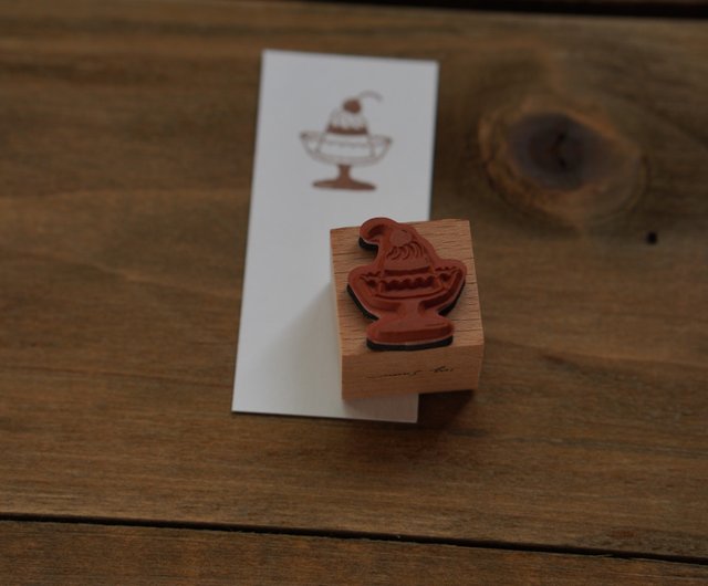 Ivy Snow Rubber Stamp // Pudding