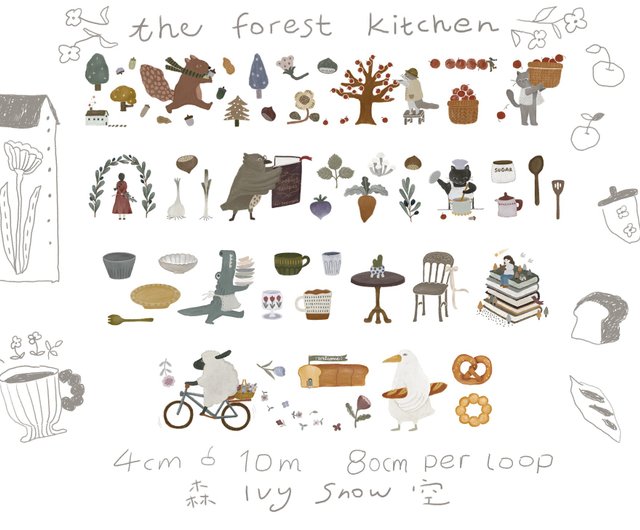 Ivy Snow PET Tape // The Forest Kitchen