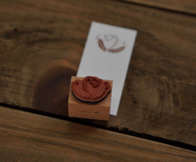 Ivy Snow Rubber Stamp // Flower