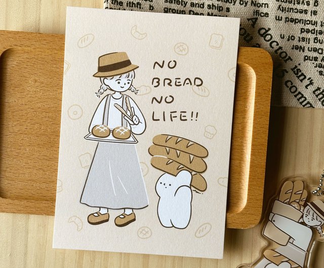 YuYing Postcard // No Bread No Life