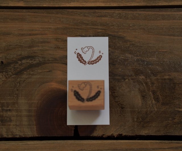 Ivy Snow Rubber Stamp // Flower