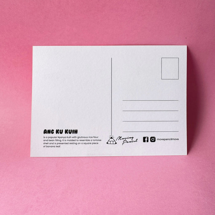 Moving Pencil Postcard // Ang Ku-cing Kuih