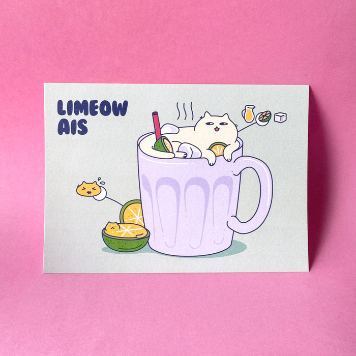 Moving Pencil Postcard // Limeow Ais