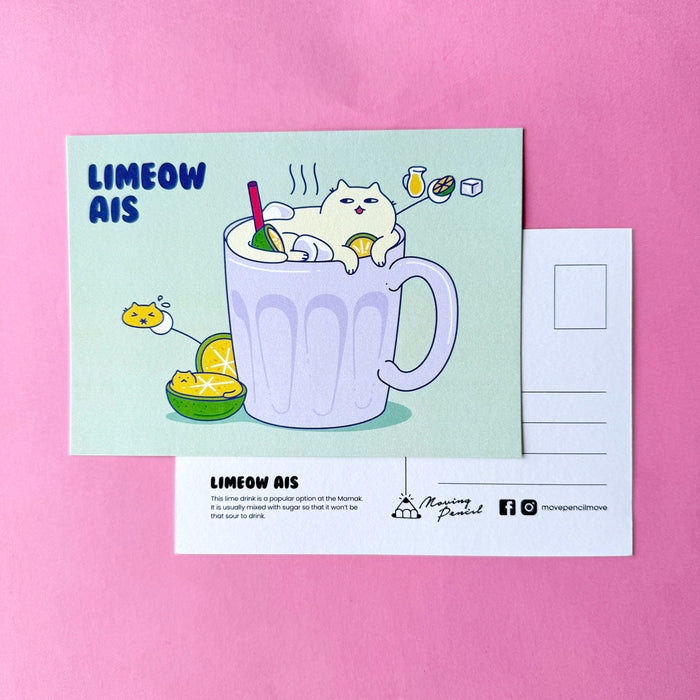 Moving Pencil Postcard // Limeow Ais