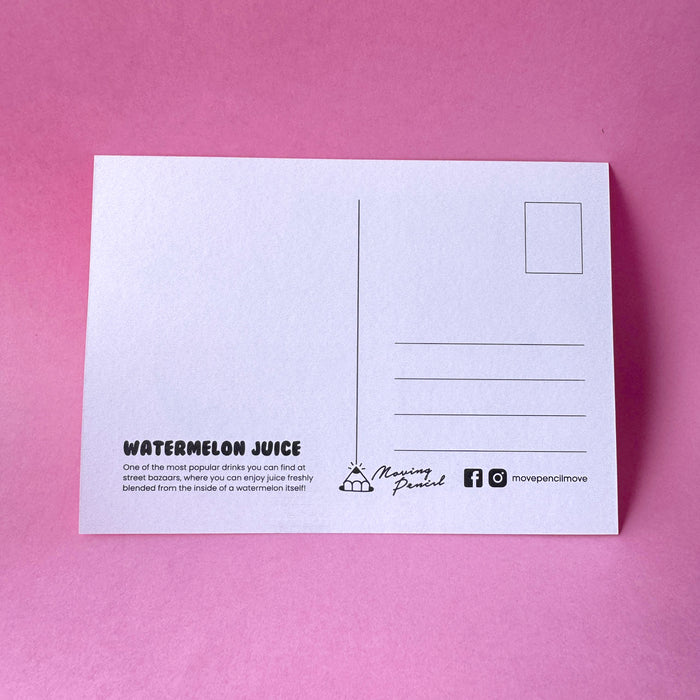 Moving Pencil Postcard // Watermeowlon Juice