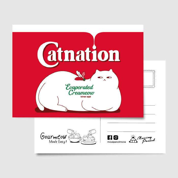 Moving Pencil Postcard // Catnation