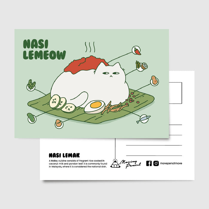 Moving Pencil Postcard // Nasi Lemeow