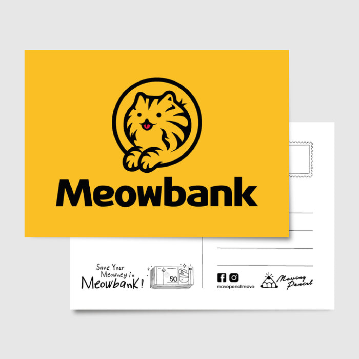 Moving Pencil Postcard // Meowbank