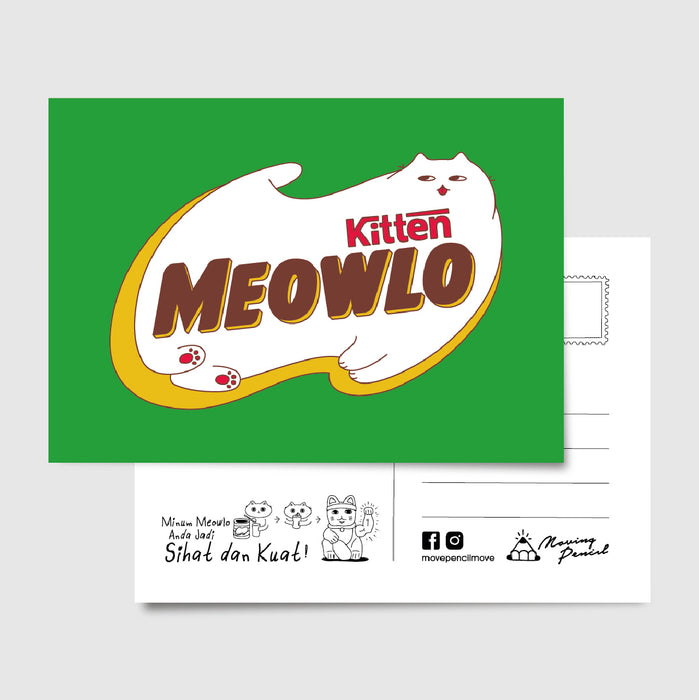 Moving Pencil Postcard // Meowlo